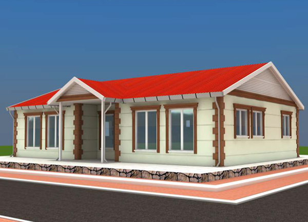 115 metrekare prefabrik ev