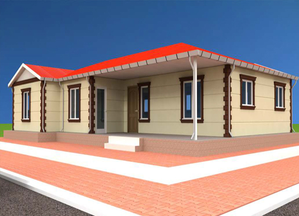 160 metrekare prefabrik ev