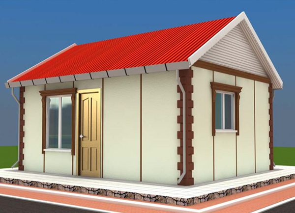 32 metrekare prefabrik ev projesi