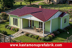 101 metrekare tek katlı prefabrik ev