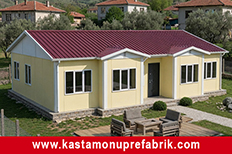 110 metrekare tek katlı prefabrik ev