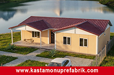 123 metrekare tek katlı prefabrik ev