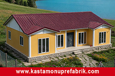 129 metrekare tek katlı prefabrik ev