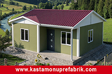 59 metrekare tek katlı prefabrik ev