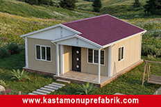 61 metrekare tek katlı prefabrik ev