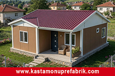 69 metrekare tek katlı prefabrik ev