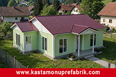 72 metrekare tek katlı prefabrik ev