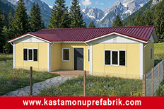 73  metrekare tek katlı prefabrik ev