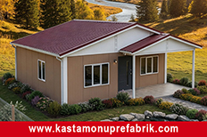 84 metrekare tek katlı prefabrik ev