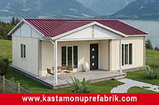 84 metrekare tek katlı prefabrik ev