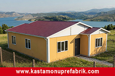 86 metrekare tek katlı prefabrik ev
