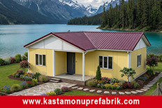 93 metrekare tek katlı prefabrik ev